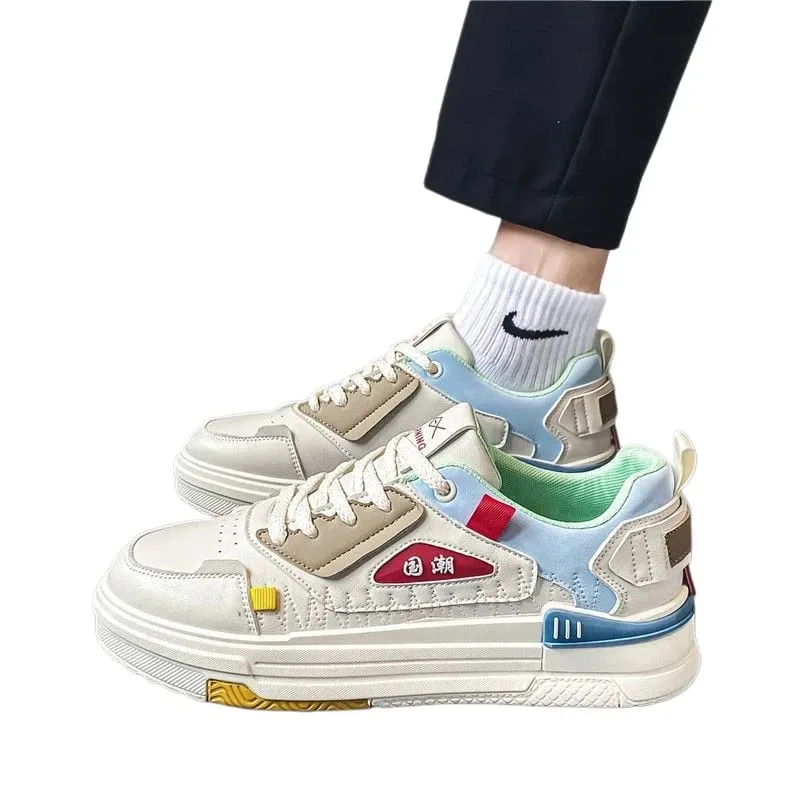 Men casual sports shoes leather breathable sneakers free shipping outdoor walking running board shoes comfortable lightweight — image 7