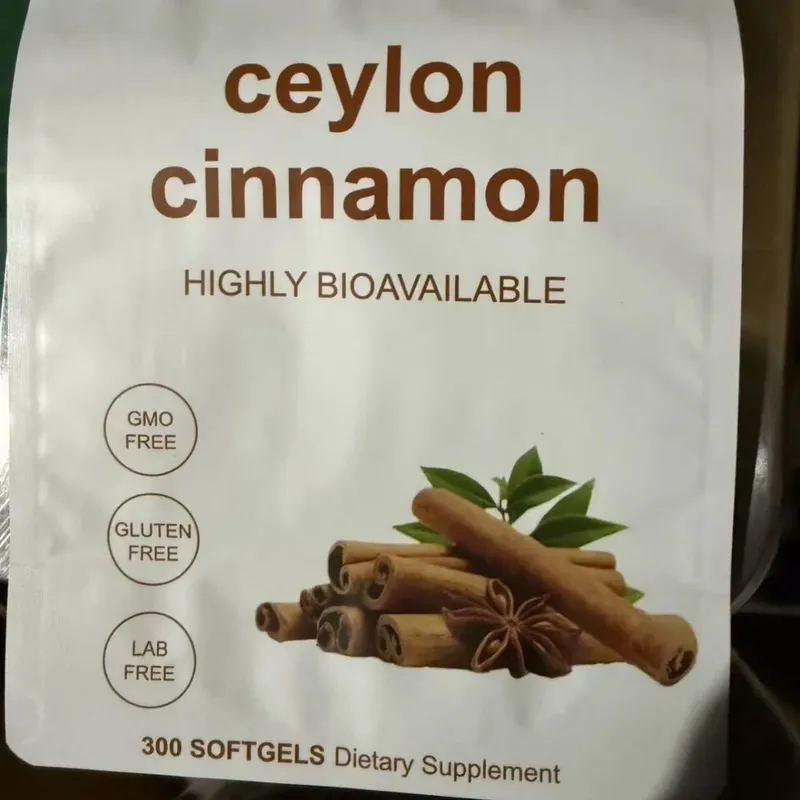 300pcs Ceilão Canela Softgels Ingredientes Puros Suplemento Dietético para Nutrição Equilibrada Suporte Imunológico Fácil Digestão