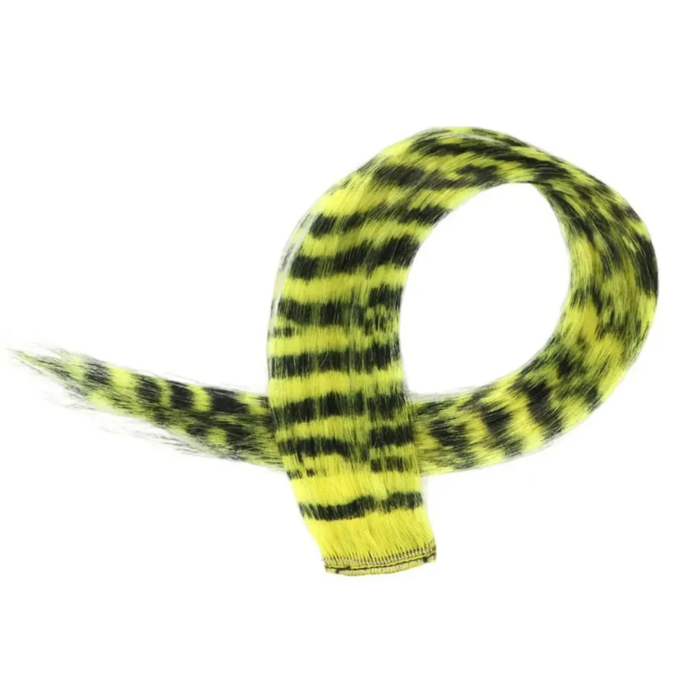 1Pc Clip-in Stripe Printed Synthetic Hair Colorful Long Straight Hair Pieces clip in Hair Extensions for Daily or Christmas wear — image 9
