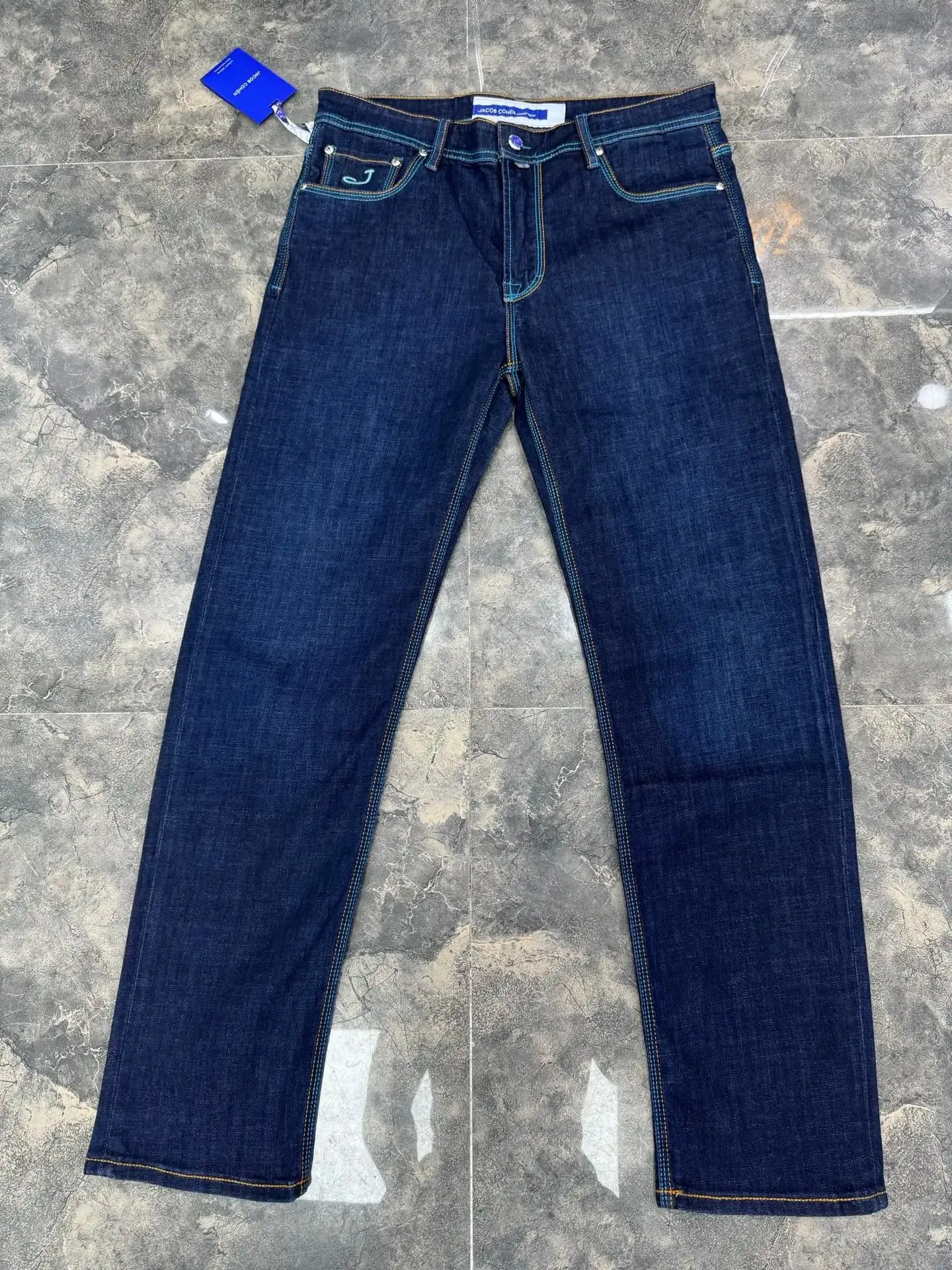 Jeans Thin Cotton Men 2026 Spring Summer new outdoors high quality embroidery comfortable straight Big size 29-40 Pants — image 2
