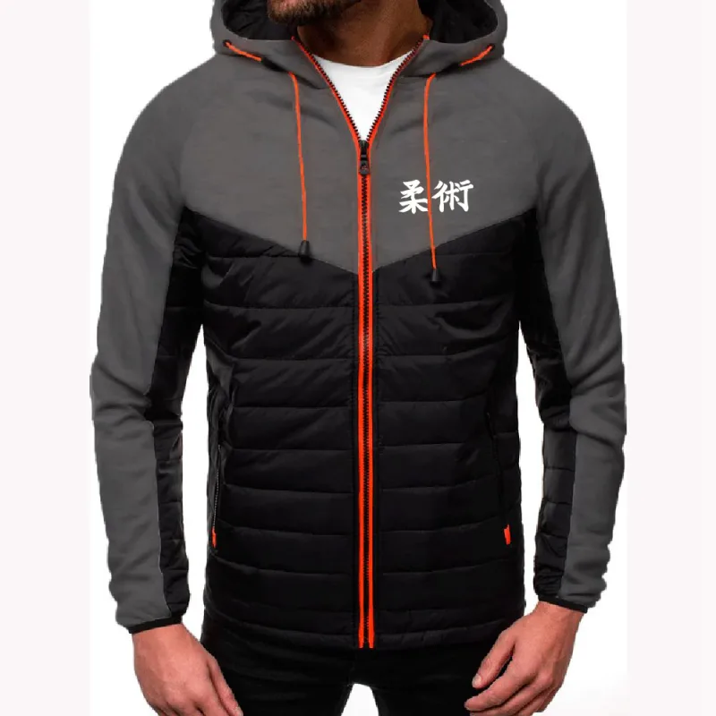Jiu Jitsu brasileiro O casaco masculino de algodão de sete cores é adequado para o inverno multicolorido moletom com capuz jaqueta — image 6