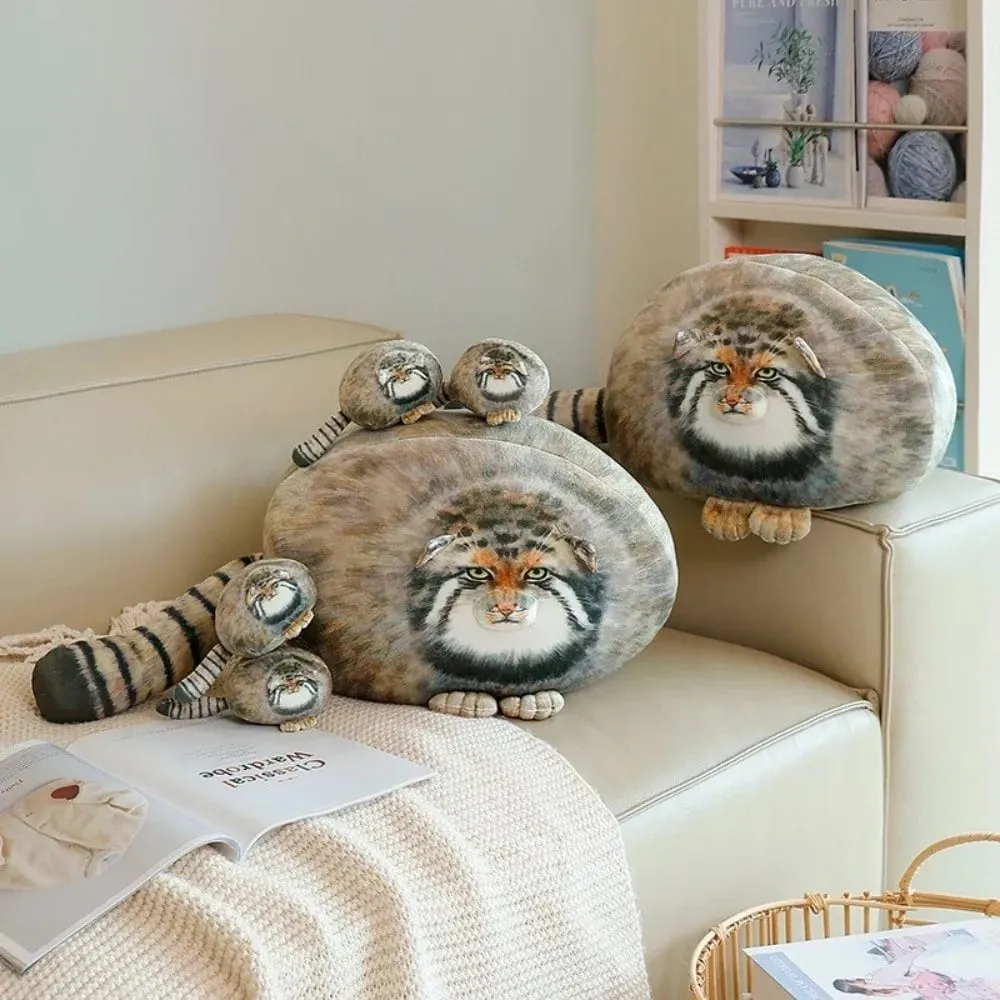 Cute Ultra Soft Animal Realistic Simulation Huggable Simulation Pillow Throw Cushion Bedroom Decoration