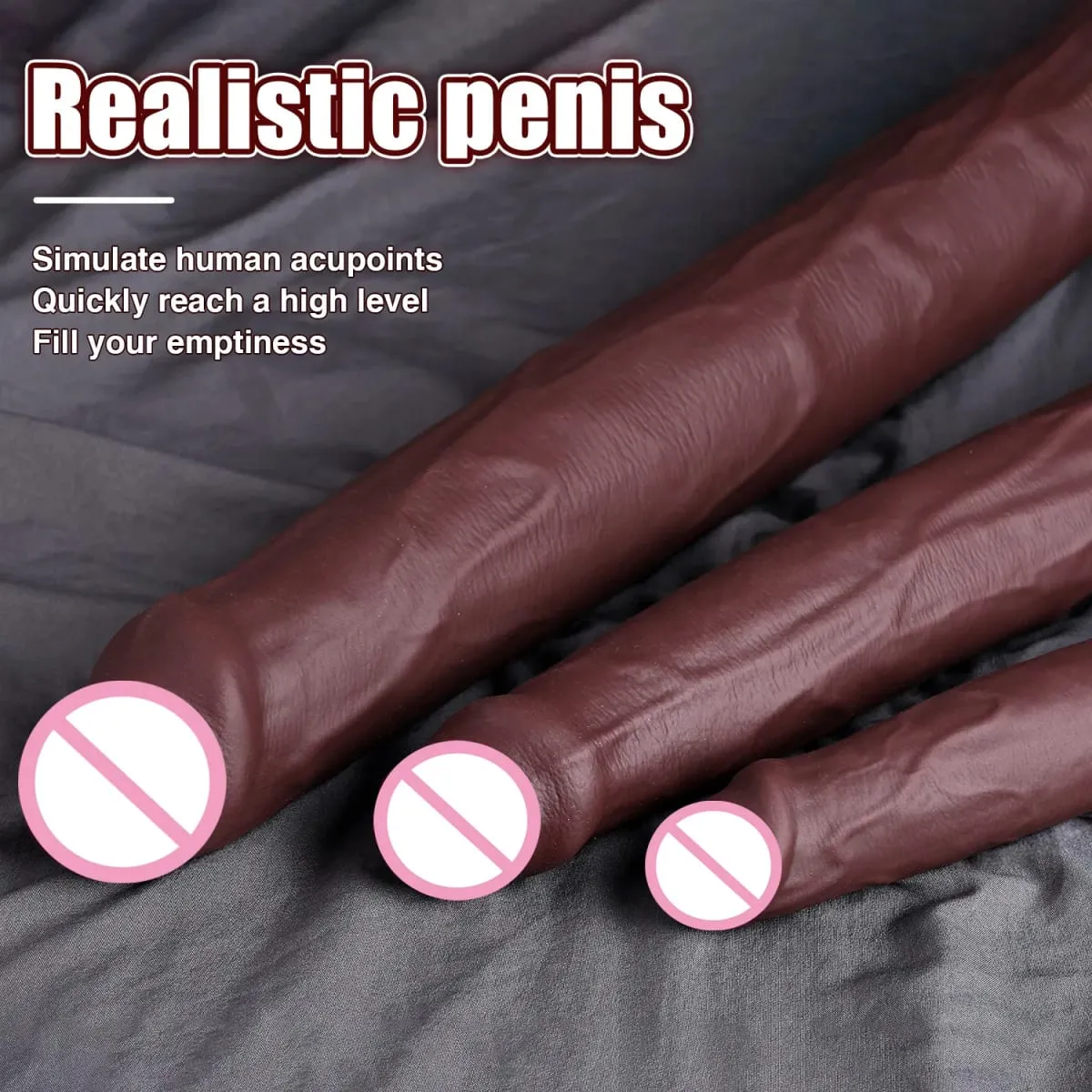 Mahabang Dildo Makatotohanang Hugis ng Ahas Single Layer Silicone Big Penis Soft Anal Sex Toys Suction Cup Dick para sa Babae G-spot Orgasm 18+ — image 4