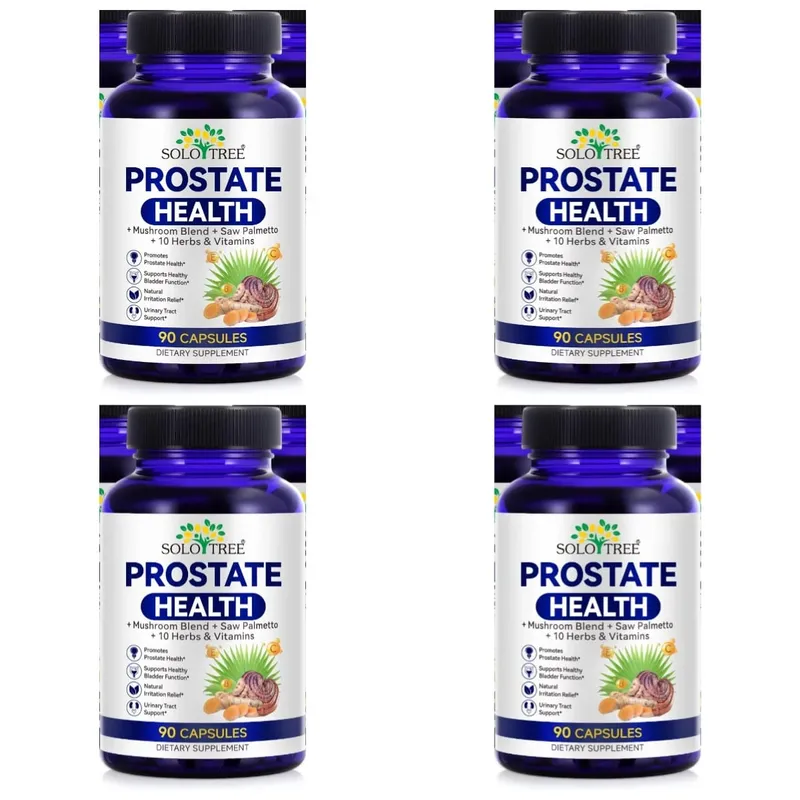 Cápsulas de saúde da próstata Saw Palmetto Reishi Urtiga Cúrcuma para bexiga urinária bem-estar e suporte de fluxo masculino 90 contagens — image 11