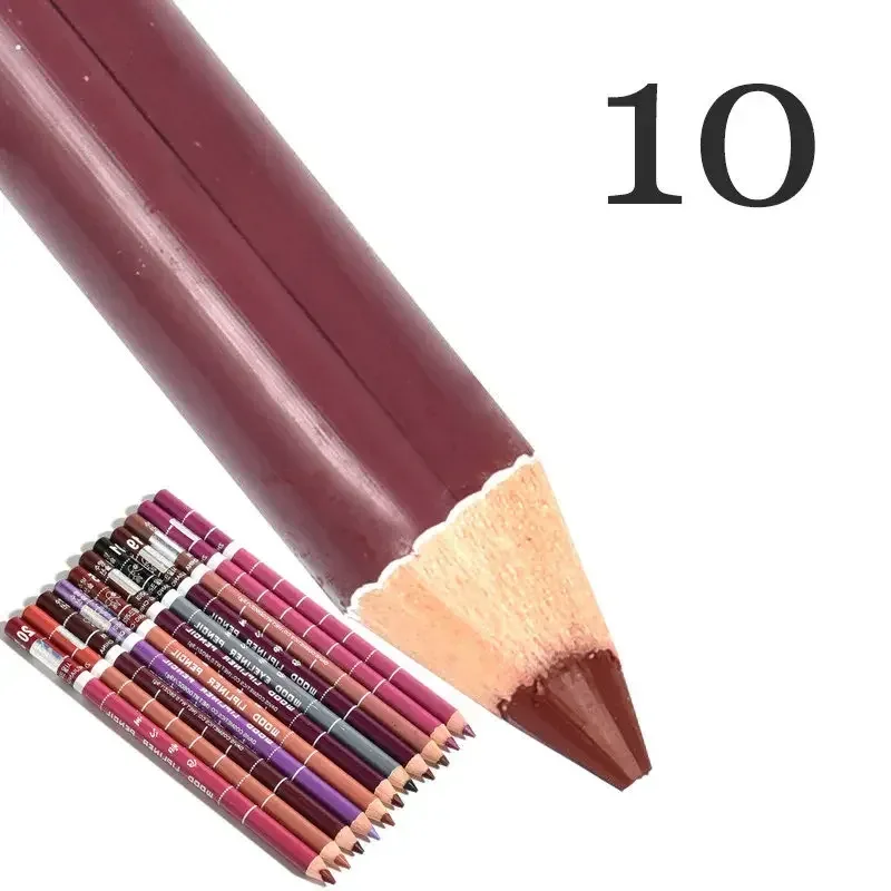 Delineador labial antiincrustante profissional, 28 cores, caneta de batom profissional, à prova d'água, lápis de contorno labial, maquiagem duradoura, delineador cremoso
