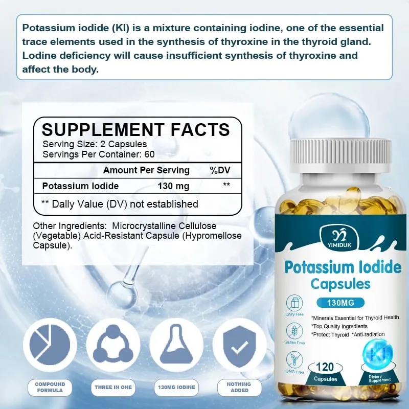 Kálium-jodid kapszula KI (stabil jód) 130 mcg naponta - Pajzsmirigy-támogató kiegészítő — image 6