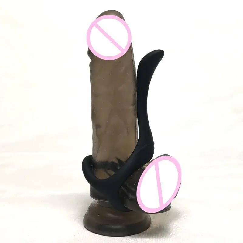 Penis Ring for men Delay Ejaculation Reusable Silicone Semen Cock Ring Penis Enlargement Sexy Slave Stretchy Sex Toys For Men — image 5