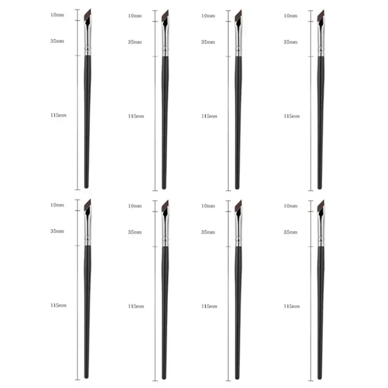 1-16pcs Upgrade Blade Eyeliner Brush Ultra Thin Fine Angle Flat Eyebrow Brush Liner Brow Place Makeup Brush Precise Detail Brush — image 23