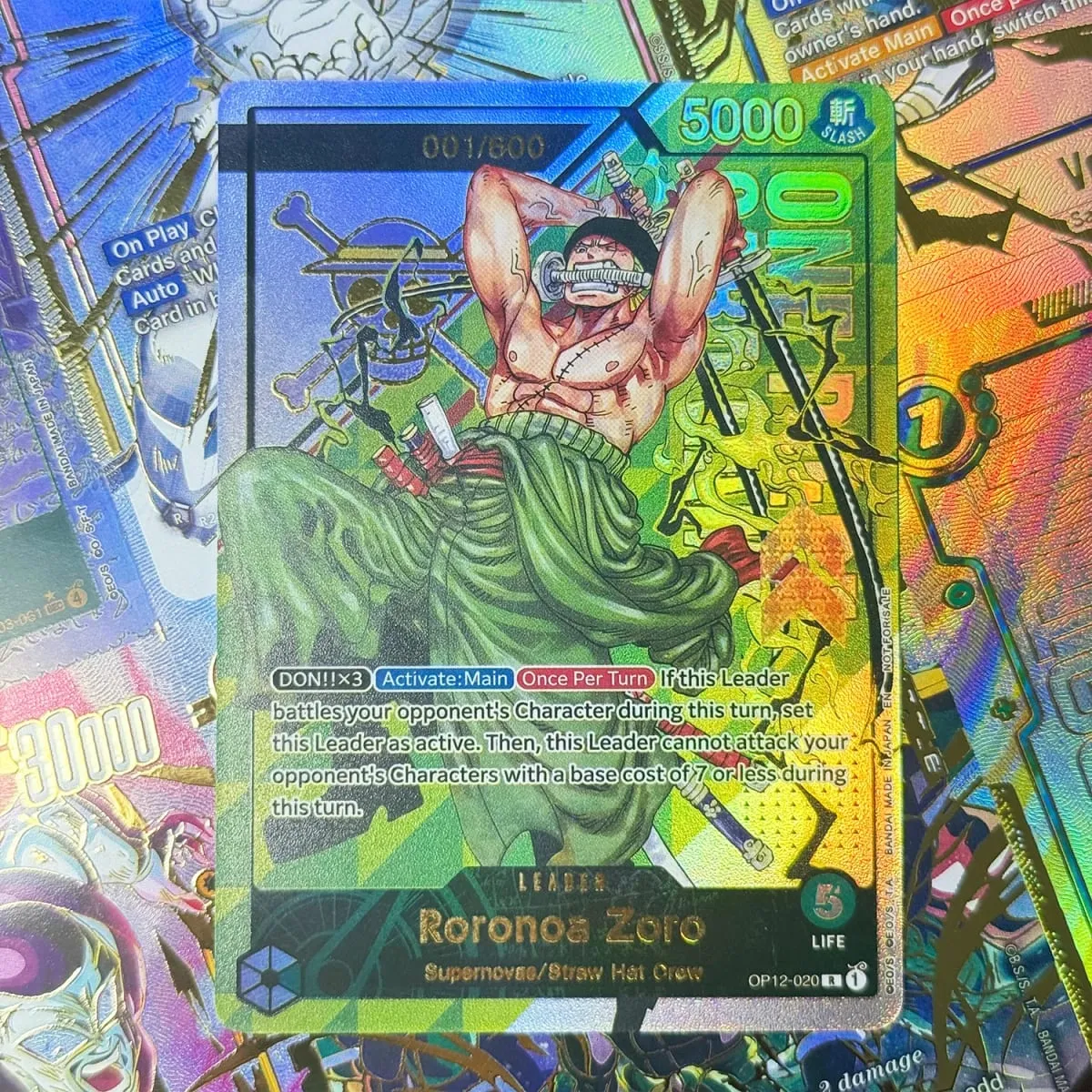 One Piece Roronoa Zoro Series Set Championship Treasure Cup Promo Anime Collectibles DIY Replica Cards Texture Card — image 3