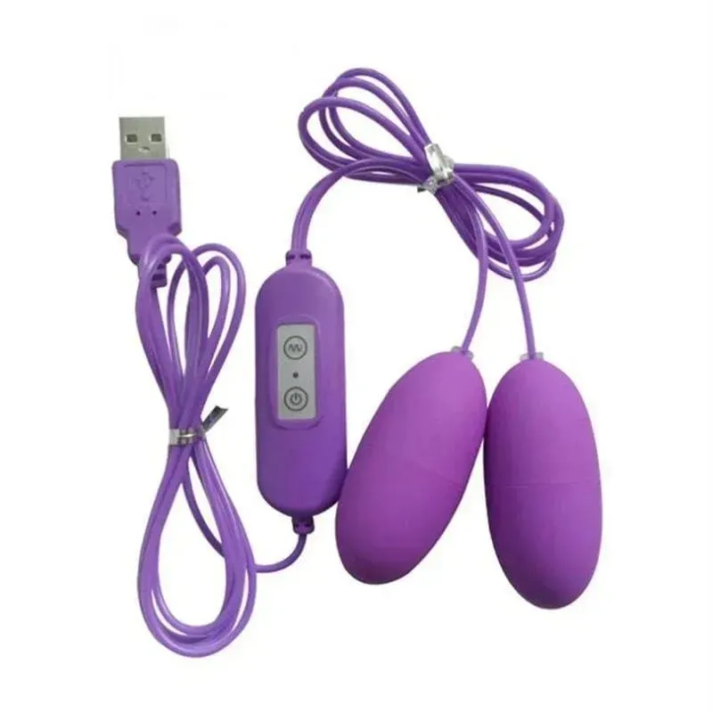 Dual Motor Bullet Vibrator Vibrating Egg USB Rechargeable Clitoral Stimulator Massager Multi Speed Pleasure Sex Toy — image 1