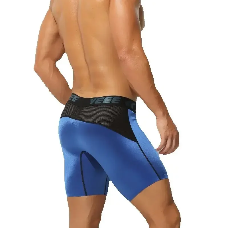 Panlalaking Kasuotang Panloob na Pagpahaba Ice Silk Sport Boxers Underpants Sexy Toy Mens Panties Running Loose Lingerie Big Size Boxer Shorts — image 2