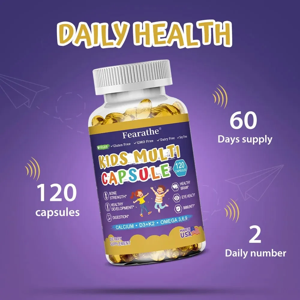 Kids Complete Nutrition Gummies na may Vitamin D3 Zinc at Iodine para sa Immune Support at Growth Support 60 Gummies — image 7