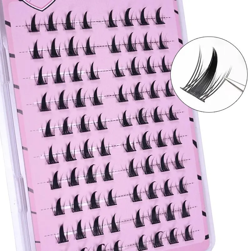 5D Fluffy Thick Curling Fake Eyelashes Easy Application Glue-free Self-adhesive Lashes for Daily Party Makeup Cute Anime Eye DIY — image 2