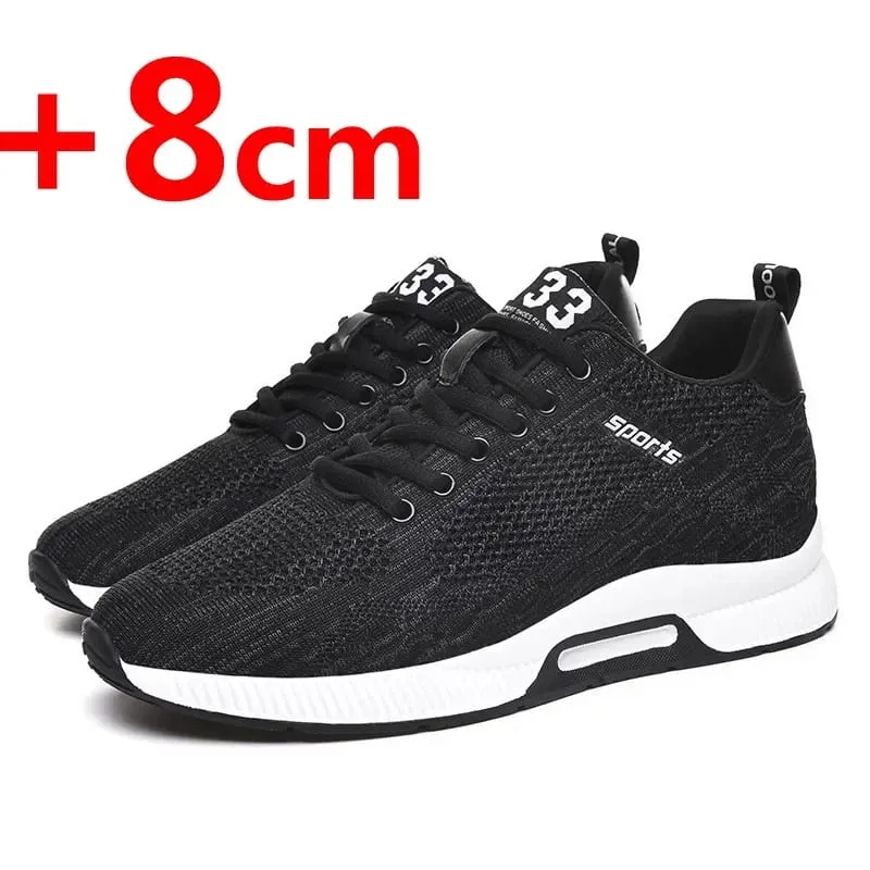 Men Increase Insole 6CM Sports Casual Height Shoes 48 Men Sneakers Elevator Shoes Hidden Heels Breathable Heightening Shoes — image 3