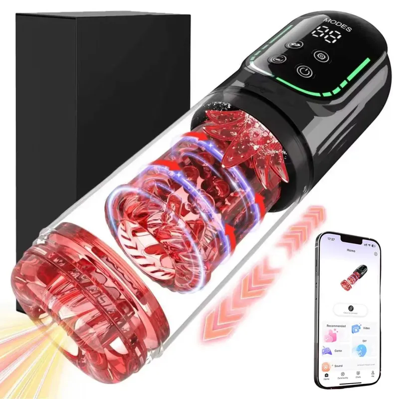 Copo masturbador masculino telescópico automático, sucção vibratória, masturbação, vagina, boquete, brinquedos sexuais adultos para homens — image 10