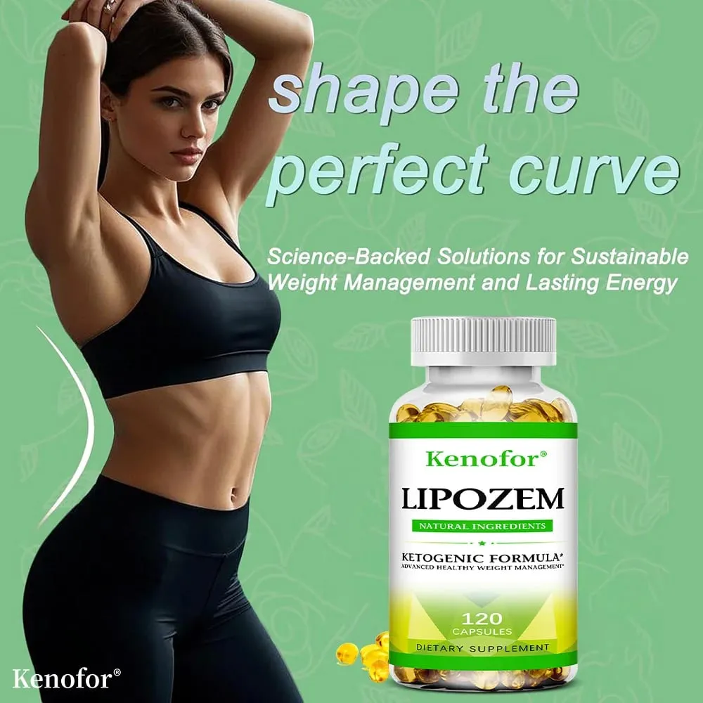Natural Lipozem Capsules - Digestive Health Appetite Suppression Metabolism Weight Management — image 5