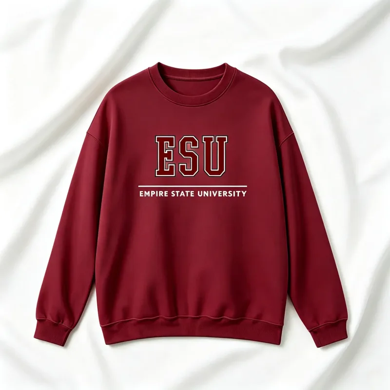 2026 new ESU Empire State University Hoodie Sweatshirt Brand New Day Merch Peter Hoodies Unisex Spring and Summer Long Sleeve