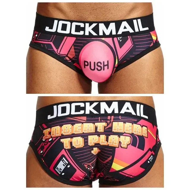 Diversão divertida sexy roupa interior masculina impressão cuecas de seda gelo cueca gay masculino calcinha deslizamento 21 padrão design shorts — image 50