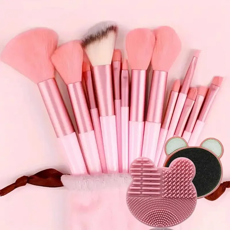 20/40Pcs Makeup Brushes and Sponges Set Brown Makeup Puff Beauty Egg Headband Wristband Remover Kit Makeup Tool Gift — image 14