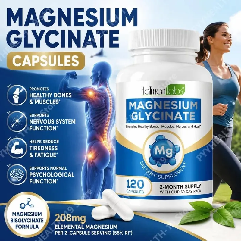 Magnesiumglysinaattikapselit, joissa on 