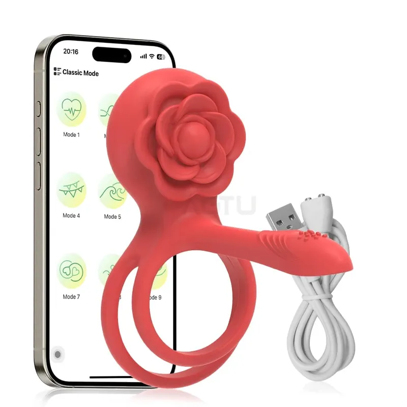 Anel peniano com controle remoto, brinquedo sexual para homens, tempo de atraso, massageador de próstata, rotação 360 °, torção, anéis penianos vibratórios, 18 + — image 11