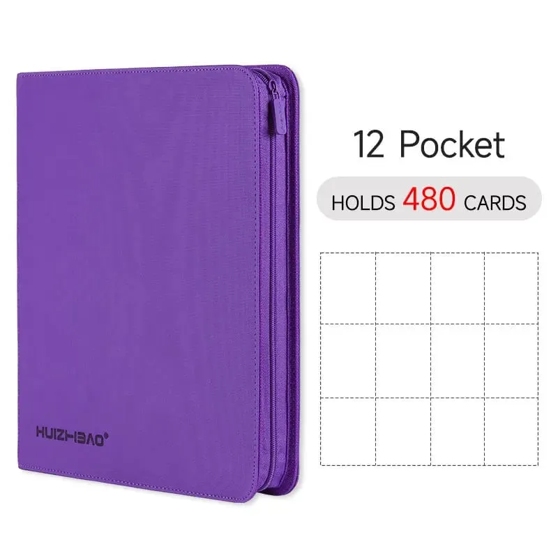 9/12 Pocket Zipper Card Binder Trading card album Durable Side Loading Card for mtg tcg for pokemon for yugioh for football — image 25