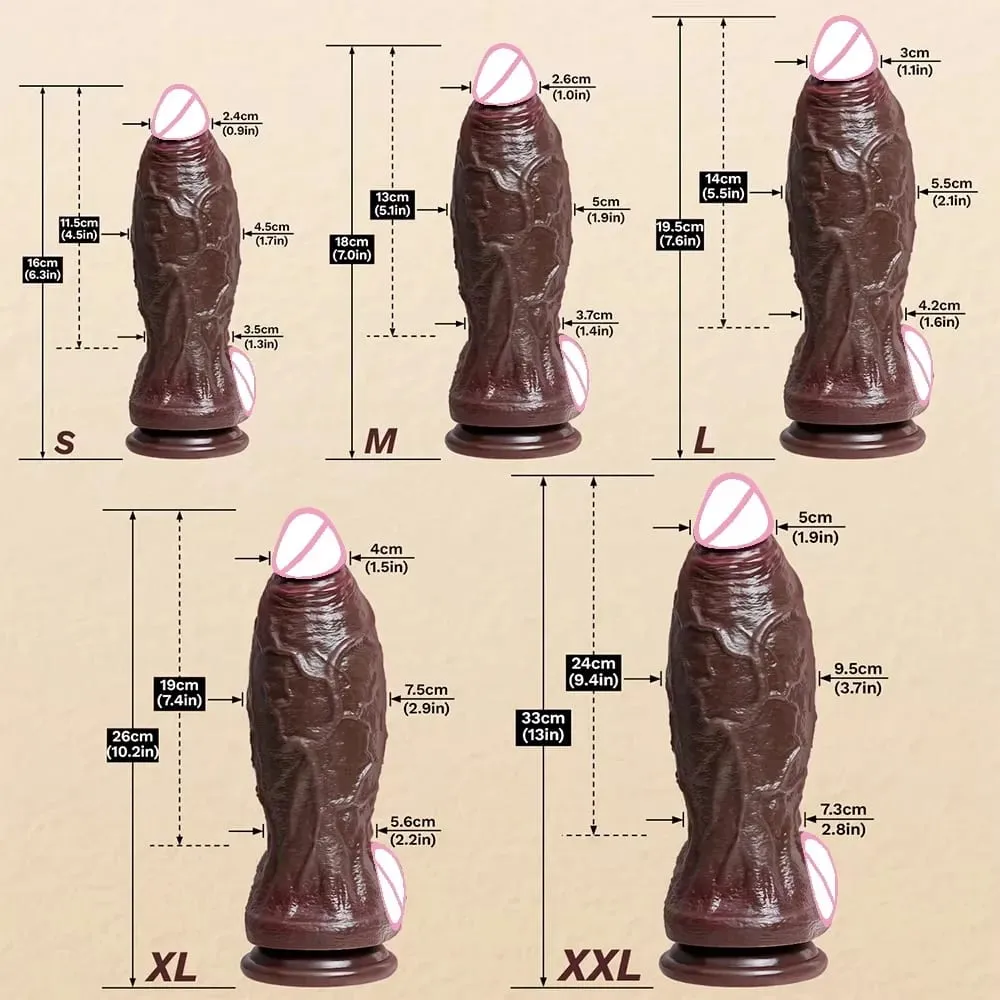 Τεράστια ρεαλιστική Dildo φαντασίας μακρύ πέος Big dick βεντούζα Dildos για γυναίκες Giant XXL πρωκτικά Dildo Sex Toys για Γυναίκες Άντρες Gay — image 4