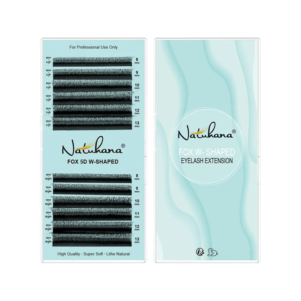 FOX 3D~5D W-Shaped Eyelash Extension Cat Eye Long Tail Premium Natural Lightweight Volume Fox Eye Lashes Makeup Tool — image 7