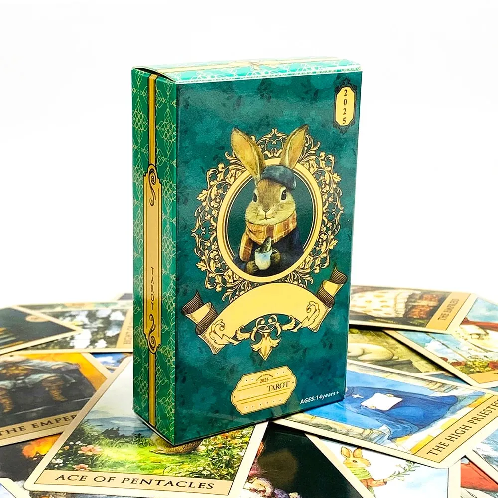 2026 New Tarot Cards 78 Card Tarot Deck English Version Destiny Prediction Divination Board Game Family Gathering Card Game — image 1