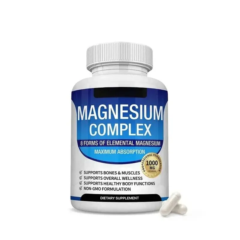 Magnesium Complex Kapsler 8 Former 1000mg Oxid Glycinate Malat Til Søvn Knogle Muskel & Wellness Support Voksen 90 Count — image 8