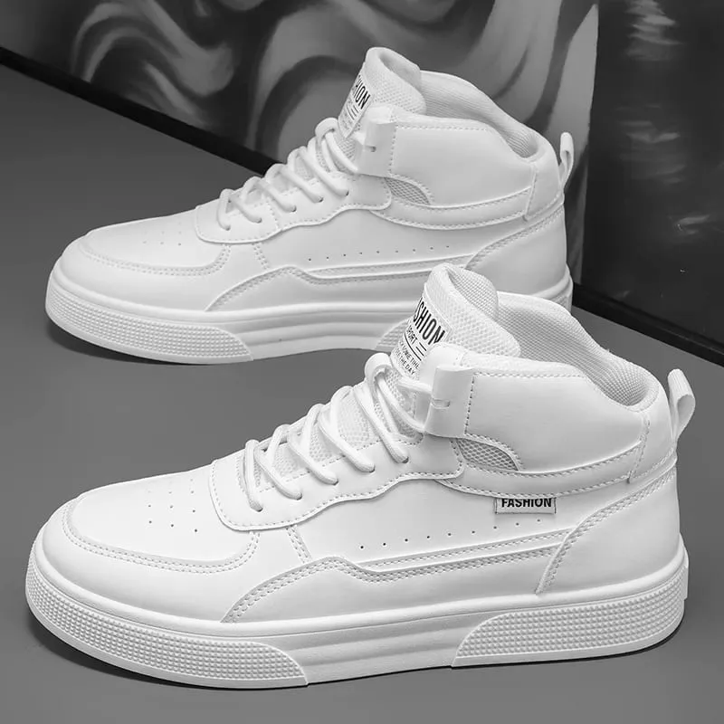 Breathable men's casual shoes skate shoes mid-top men's shoes breathable and versatile sports shoes suitable for wearing all — image 6