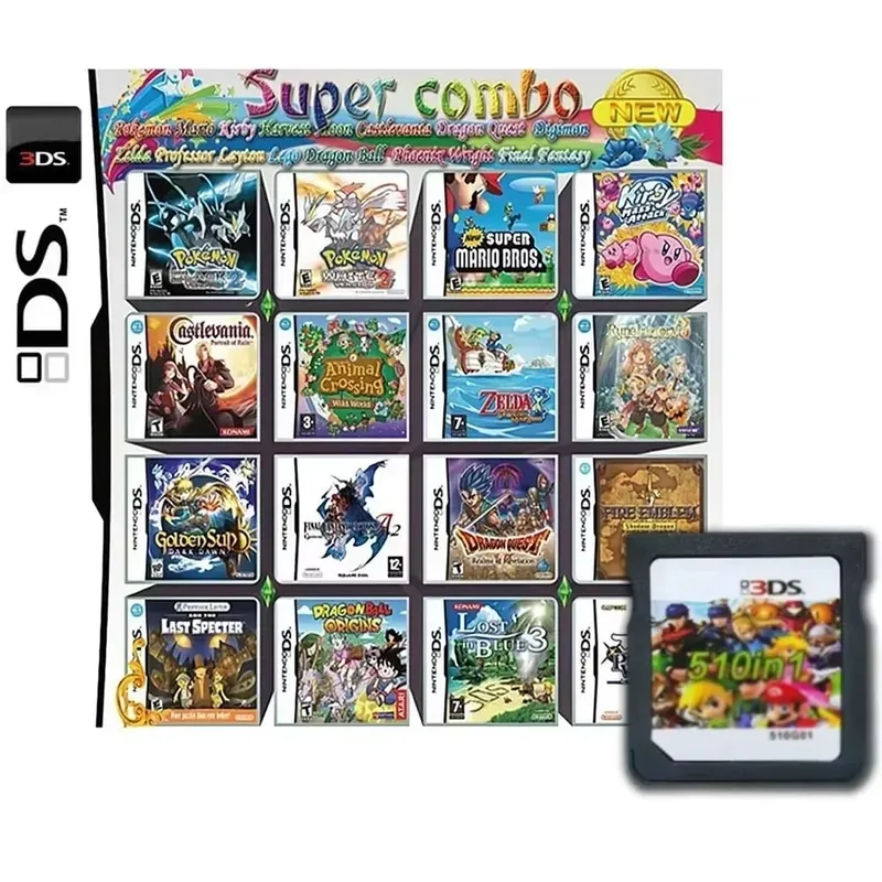 4300 500 520 482 In 1 NDS Multi Game Card Retro Game Cartridge With Box For DS Lite DSi 3DS Game Collection — image 8
