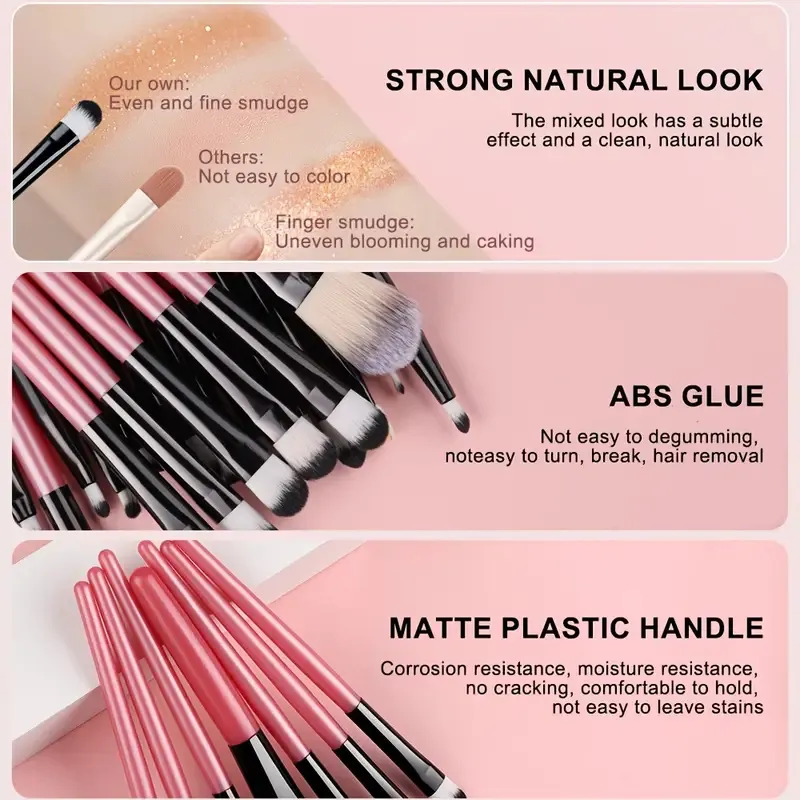 Makeup Brushes Set Premium Synthetic Kabuki Brushes Foundation Concealer Powder Blush Blending Face Eyeshadow Cosmetic Brushes S — image 3