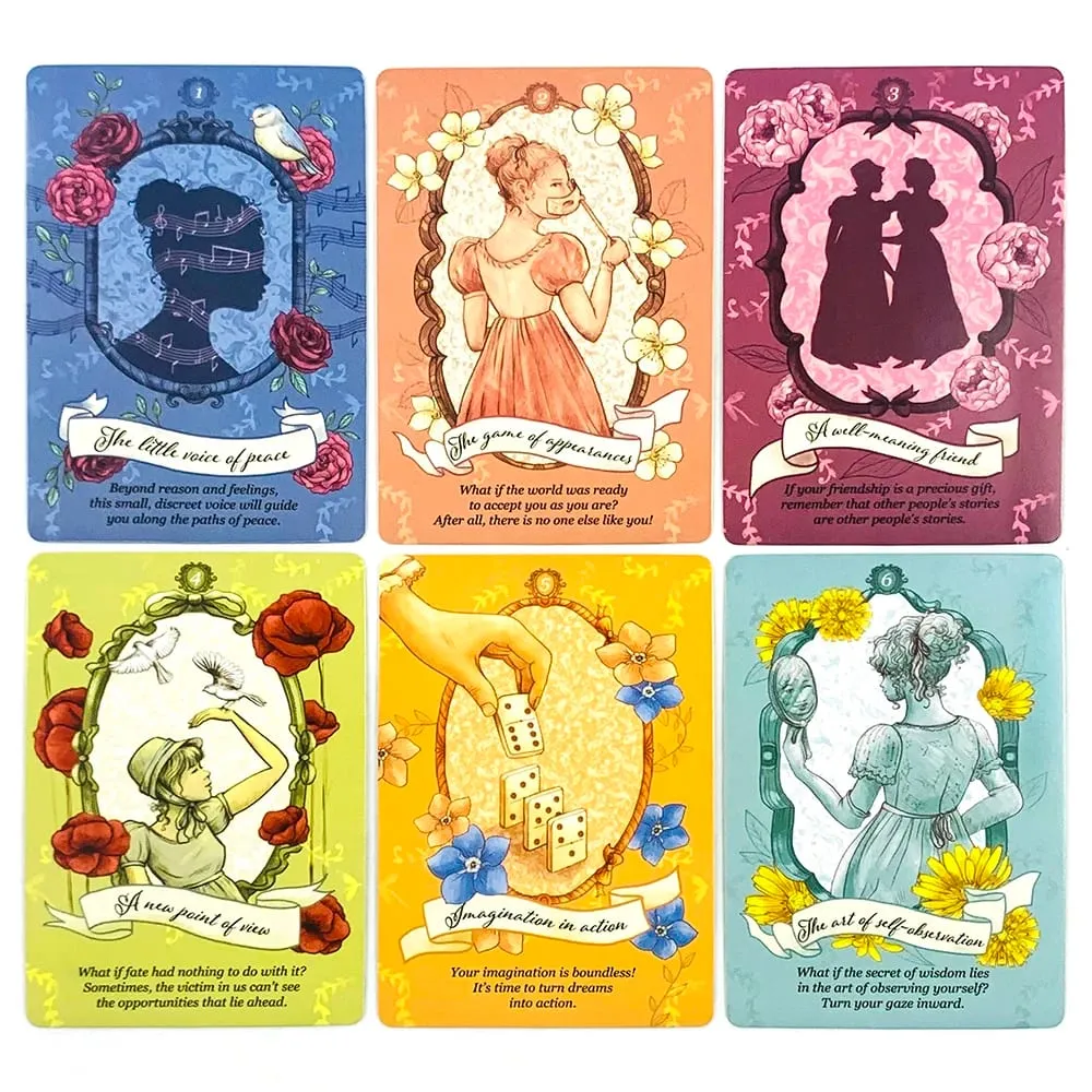 New Jane Austen Oracle Cards 40pcs Vibrant Illustrations Oracle Deck Unique Mystic Designs Perfect For Divination & Gift Giving — image 4