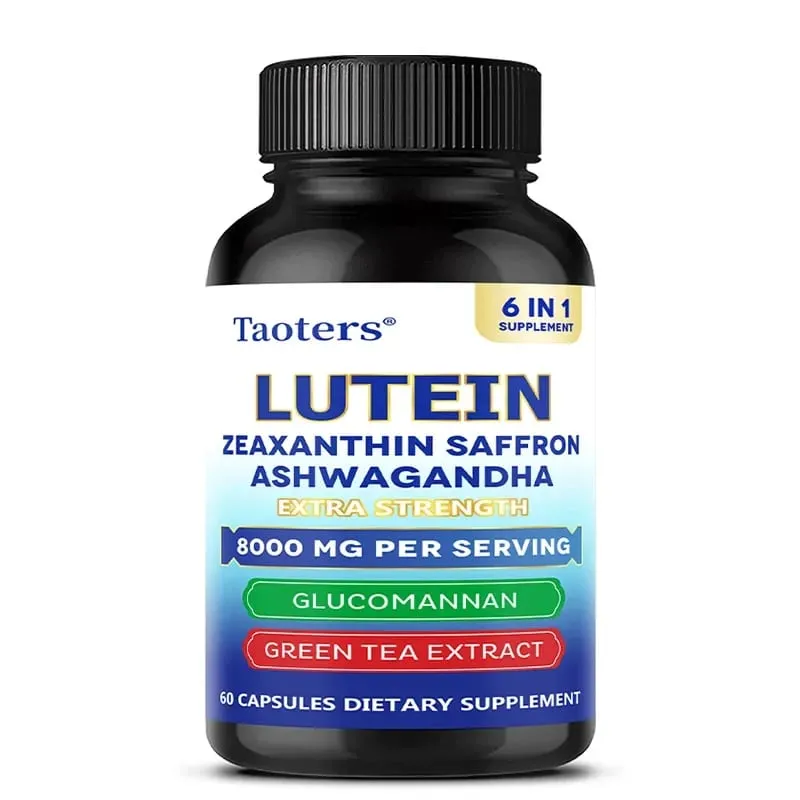 Lutein & Zeaxanthin 8000mg Capsules - Eye Vitamins for Vision Health Blue Light Protection Antioxidant & Skin Elasticity