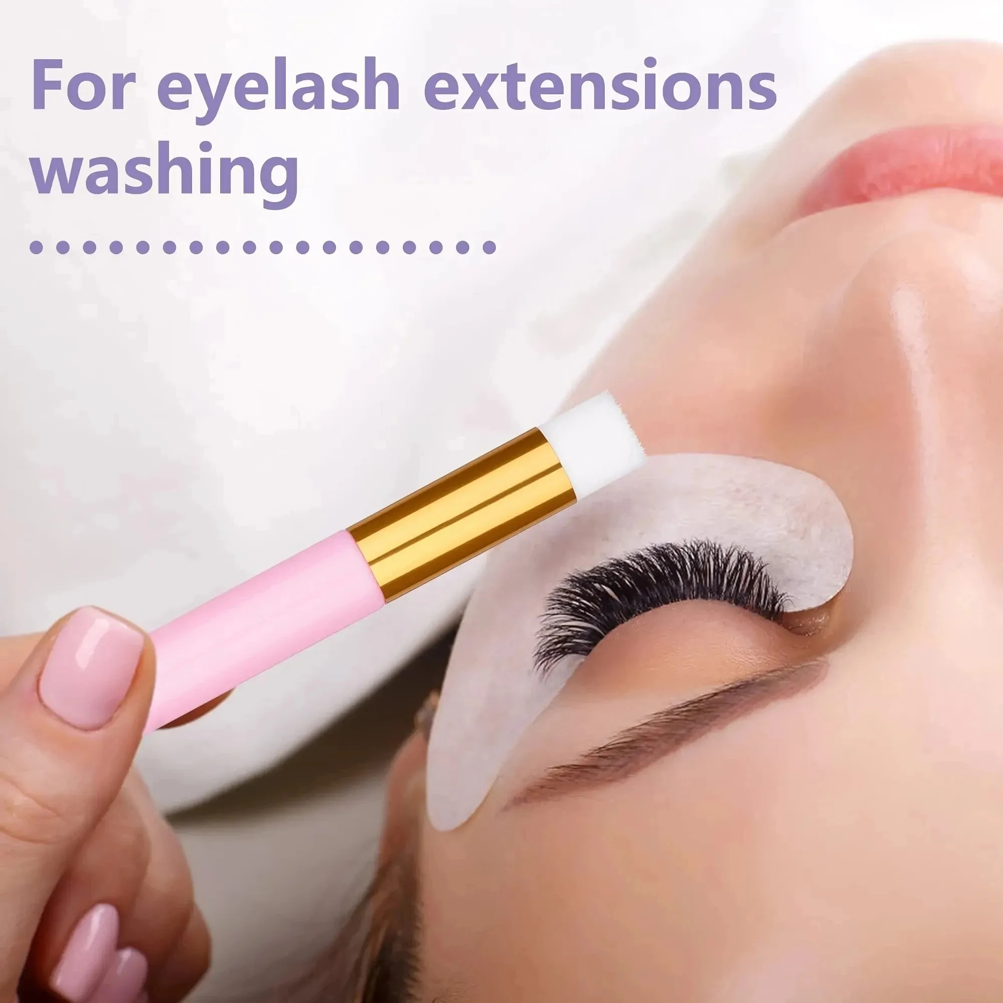 3Pcs Eyelash Cleaning Brushes Lash Shampoo Brush for Eyelash Extensions Nose Blackhead Remover Deep Pore Cleansing Beauty Makeup — image 6