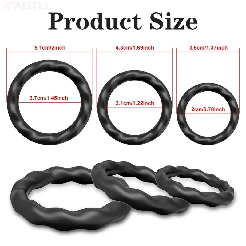 Anel peniano de silicone, anel peniano, brinquedos sexuais para homens, ampliadores de ereção, aumento ultra macio, longa duração, anel peniano mais forte 18 + — image 4