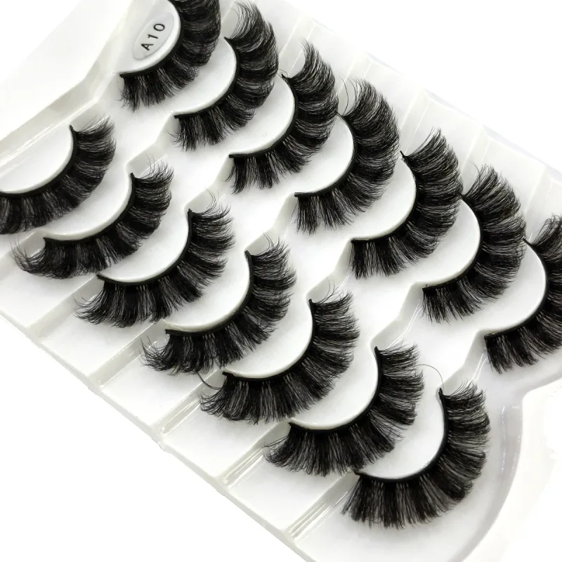 Fluffy Lashes Mink False EyelashesThick Cat Eye Makeup Long Natural Volume 3d Eyelashes Extension Wholesale Mink Eyelashes — image 17