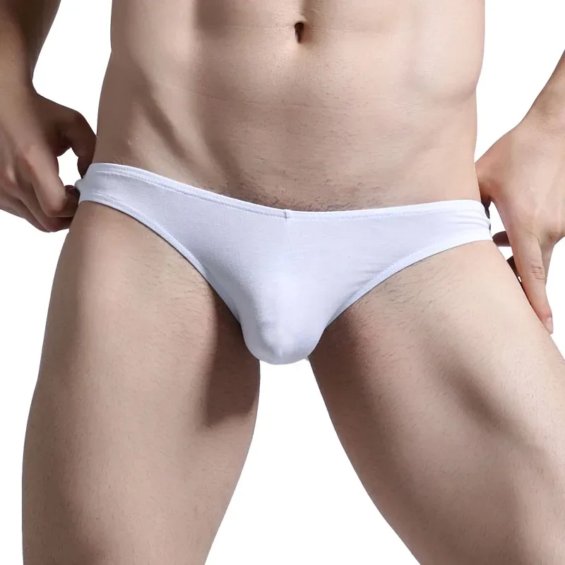 Men's underwear with a U-shaped protruding modal, thin, elastic and sexy low-waisted tight underpants — image 31