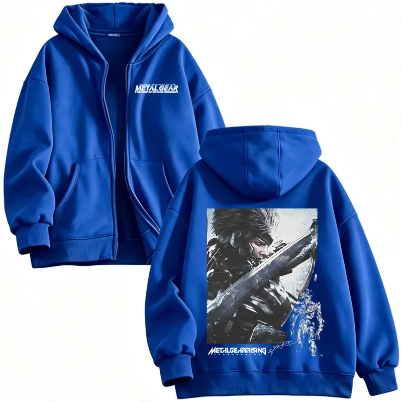 Metal Gear Rising Revengeance Raiden Game Zipper Hoodies Men Women Clothing Fashion Pullovers Zip Up Hooded Sweatshirts Jackets — image 6