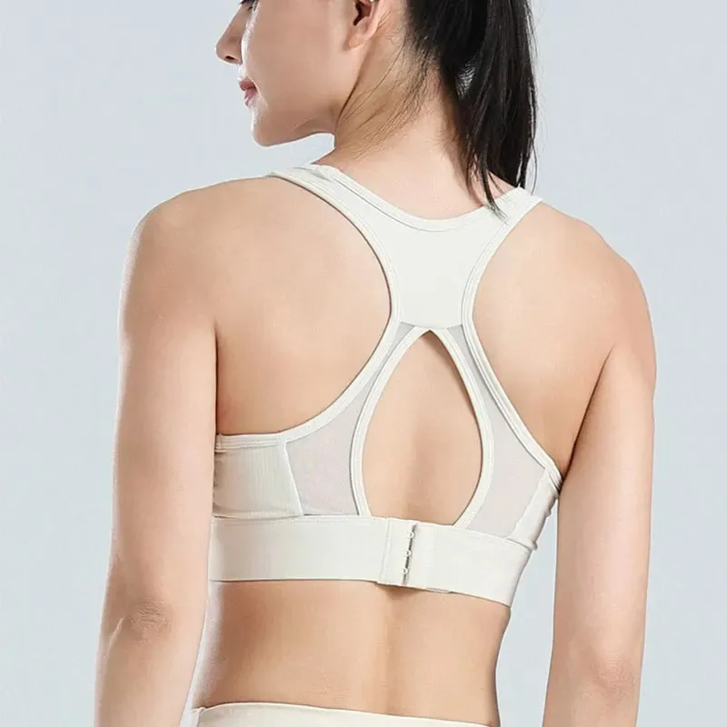 Sexy Back Yoga Crop Top Bra Inner Padded Fitness Tank Top Elastic Sport Bra Gym Vest Running Yoga Professional Workout Vest — image 11
