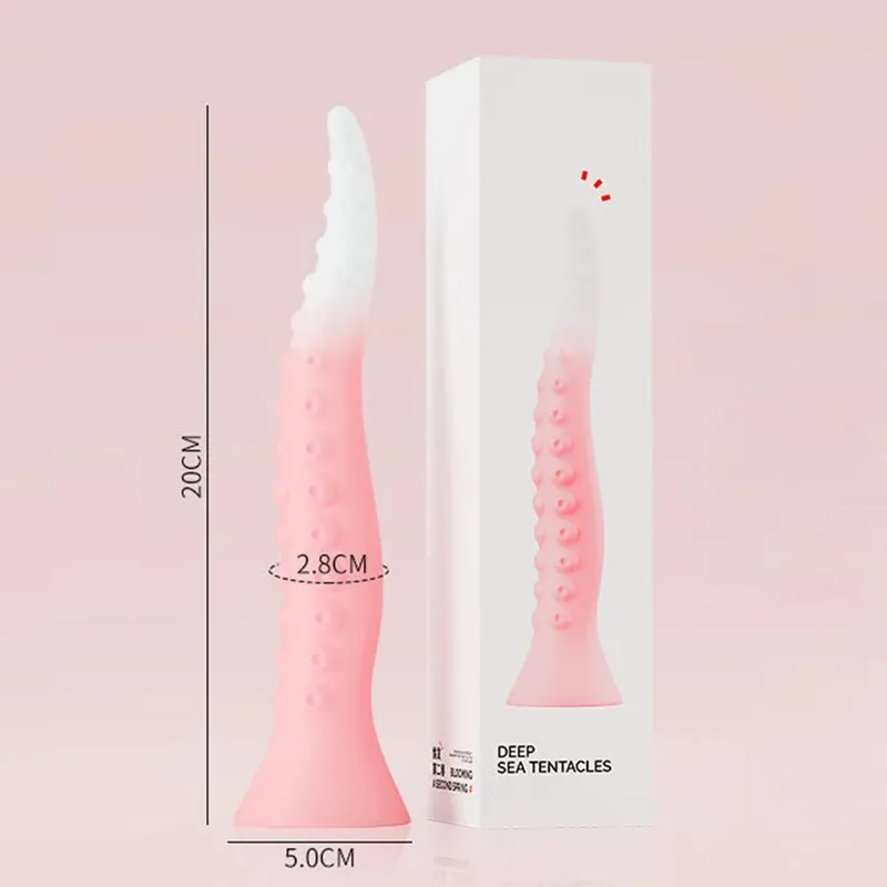 Long Anal Butt Plug Silicone Monster Dildo Penis Anus Vagina Dilator Octopus Tentacle Animal Penis Sex Toys For Women Men Tool — image 9
