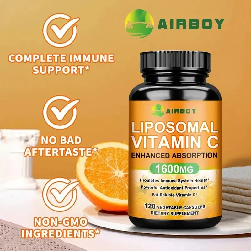 Liposomales Vitamin C – Immununterstützung, fördert die Kollagenproduktion, fördert die Fettauflösung, Antioxidans — image 4