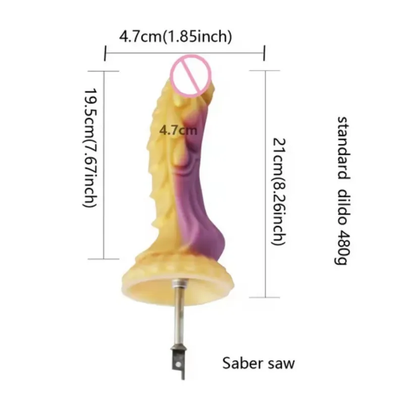 Sabre sticksåg fram- och återgående såg Stor silikondildos fram- och återgående såg 3XLR VAC-U-LOCK Adapter Tillbehör Sexmaskin