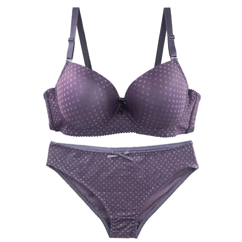 DaiNaFang Women Lace Shaping BCD Cup Bra Set Thin Mold Cup 3 Rows Hook Back Anti Armpit Fat Push Up Lingerie — image 6