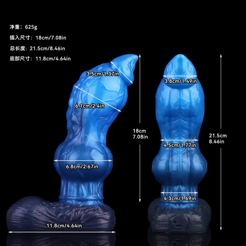 Monster Dragon Cock Anal Dildos Double Layer Penis Vaginal Anus Masturbator Silicone Sex Toys For Adult Women Men Flirting — image 10