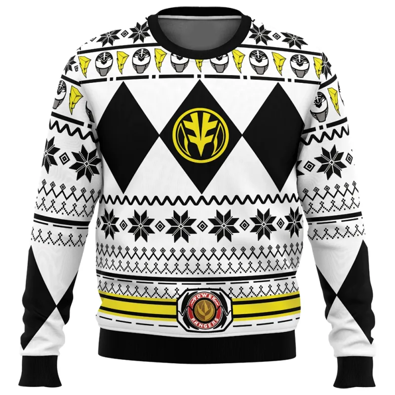 Masculino e feminino outono_inverno novo poderoso morphin multi cor ranger power ranger feio suéter de natal festa de natal com capuz — image 6