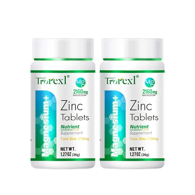 Best Magnesium Zinc Supplement 60 Tablets Increase vitality Immune Health — image 8