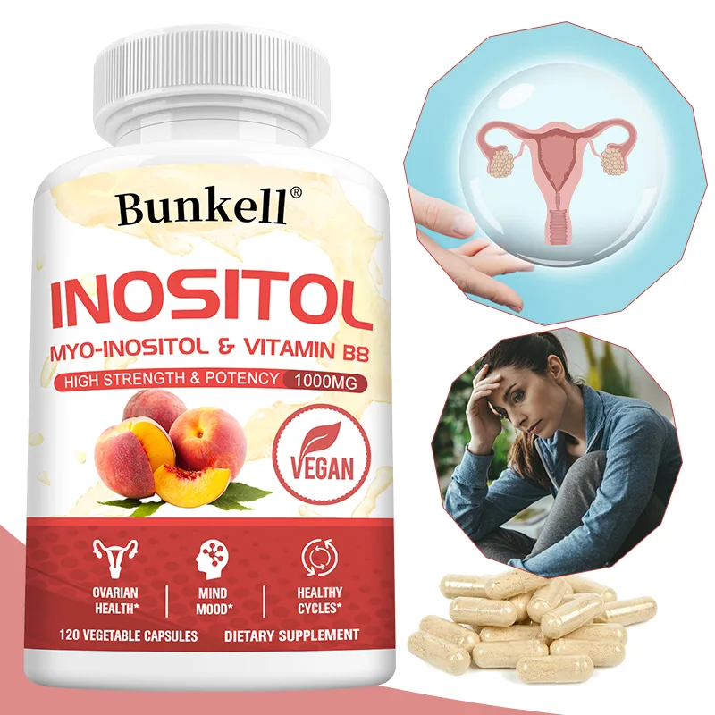 1000mg Inositol Capsules Daily Women’s Wellness Supplement Support Body Balance Metabolism & Mood Relaxation Vegan Non-GMO — image 2
