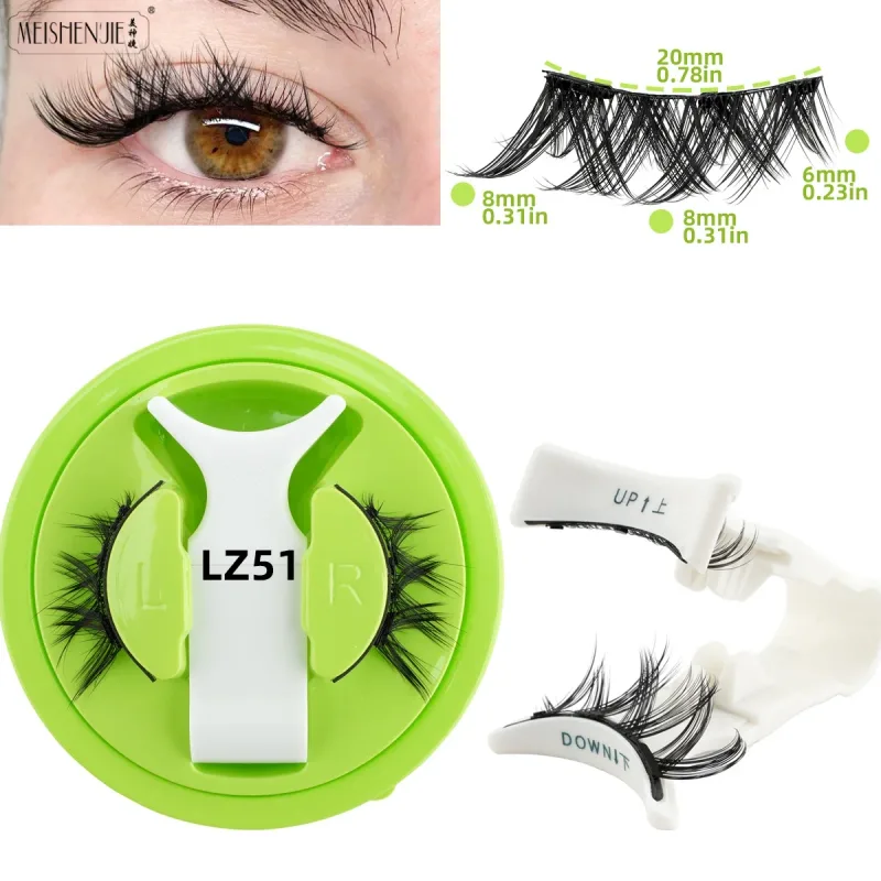 1/3 Pairs Magnetic Eye Lashes Handmade Eyelashes Soft Reusable Magnetic Lashes Natural Look 3D False Lashes Makeup Tweezers Set — image 23